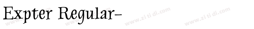 Expter Regular字体转换